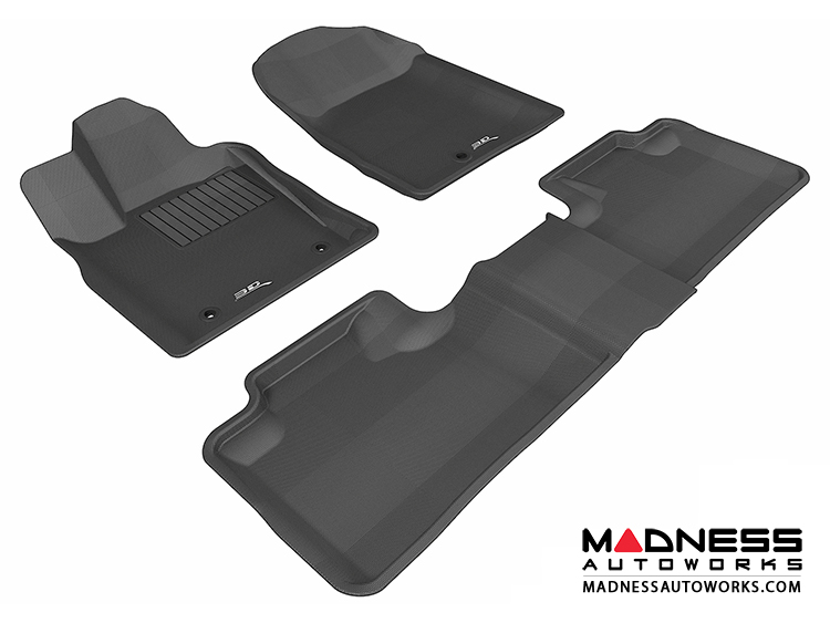 Dodge Durango Floor Mats (Set of 3) - Black by 3D MAXpider